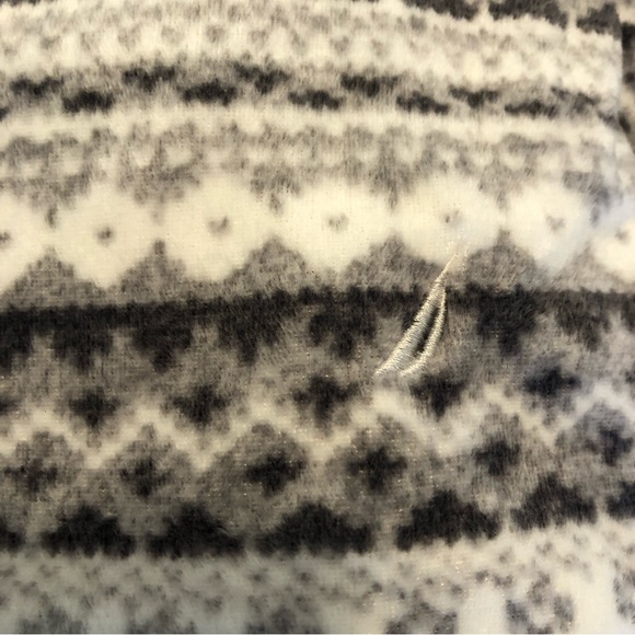 Nautica Fair Isle Pajama Set Soft Cozy Loungewear With Pockets Woman’s Size M - Picture 3 of 16